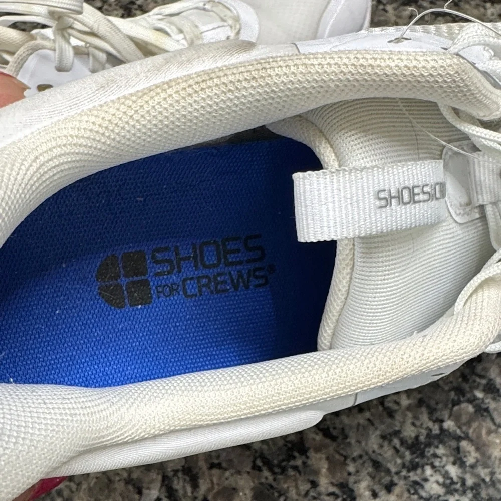 Shoes For Crews White Athletic slip resistant and oil resistant Footwear EUC 10